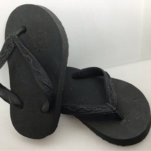 1992 Baby Vintage FLOJOS Flip Flops Black Never Worn